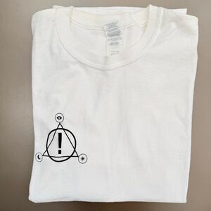 White Graphic T-Shirt - Size Medium